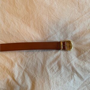Brown Belt with Gold Buckle